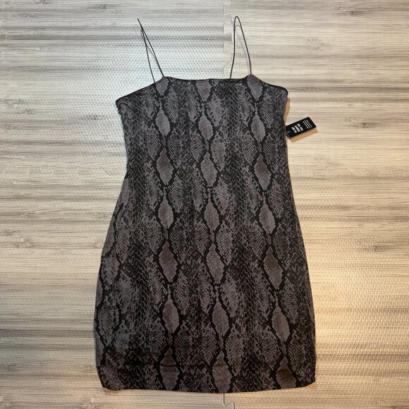 NWT Express Women's Snake Print Spaghetti Strap Dress - Picture 1 of 3